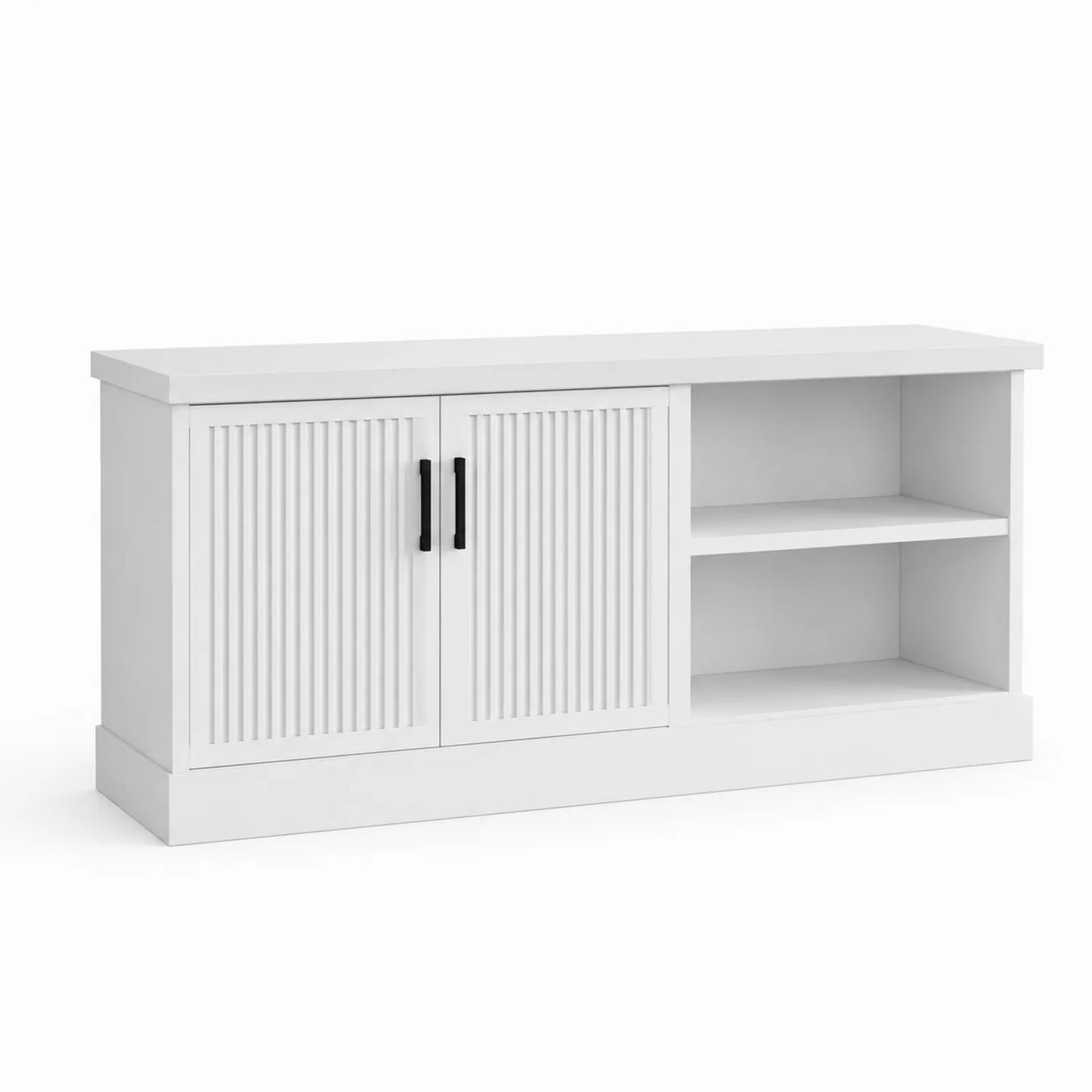 Szafka RTV z półkami biała 120 cm