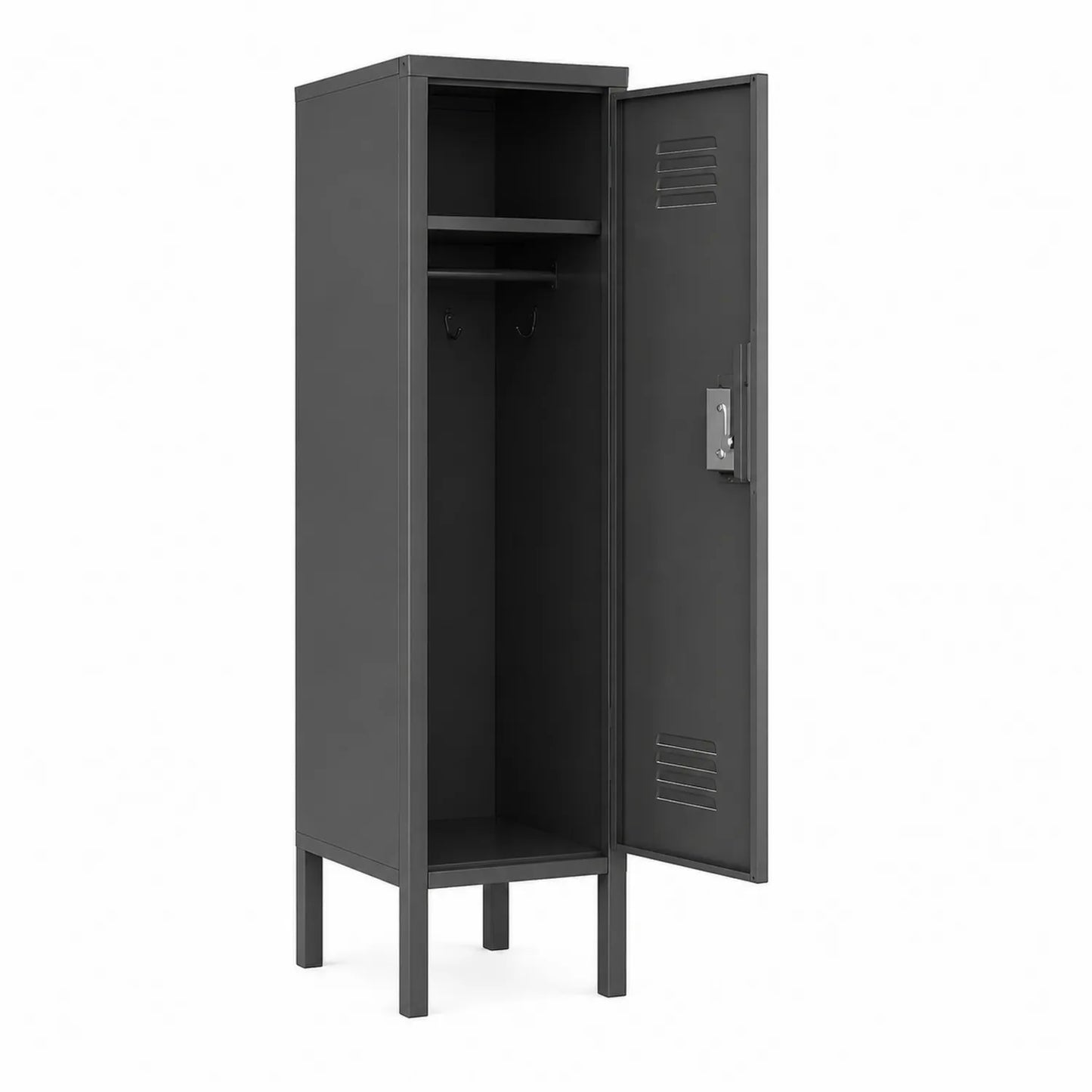 Szafka stalowa z drzwiami szary 180x40x50 cm