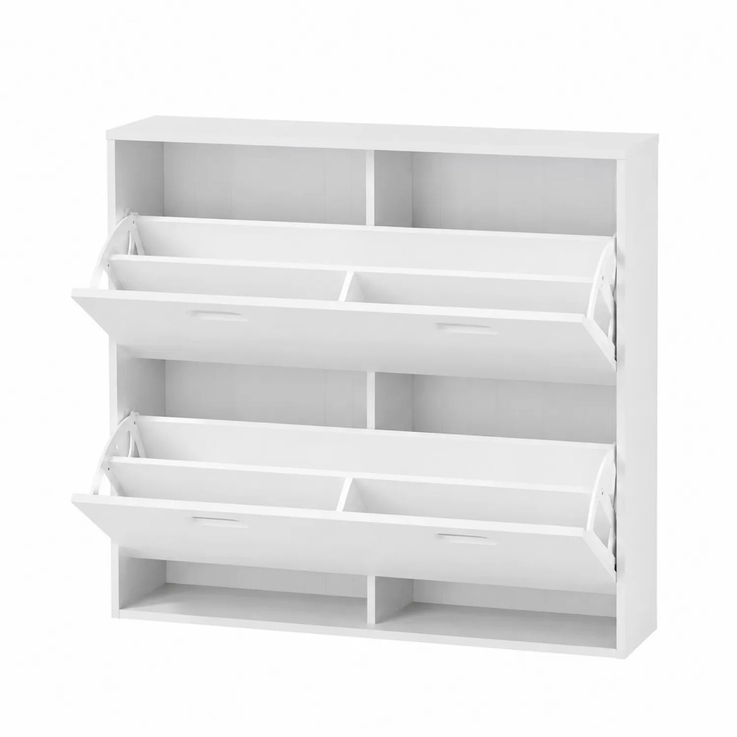 Regał na buty MDF biały 3 poziomy