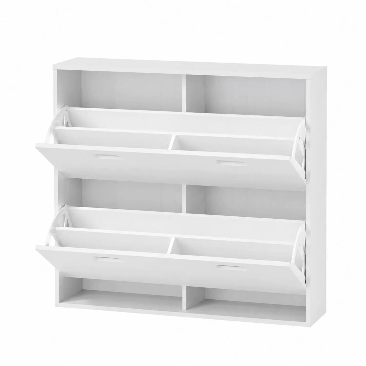 Regał na buty MDF biały 3 poziomy