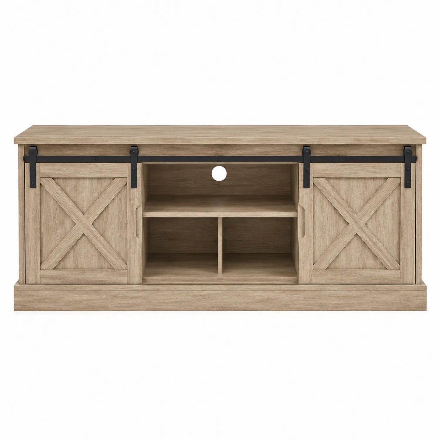 Szafka RTV drewniana z drzwiami przesuwnymi 150x40x60 cm