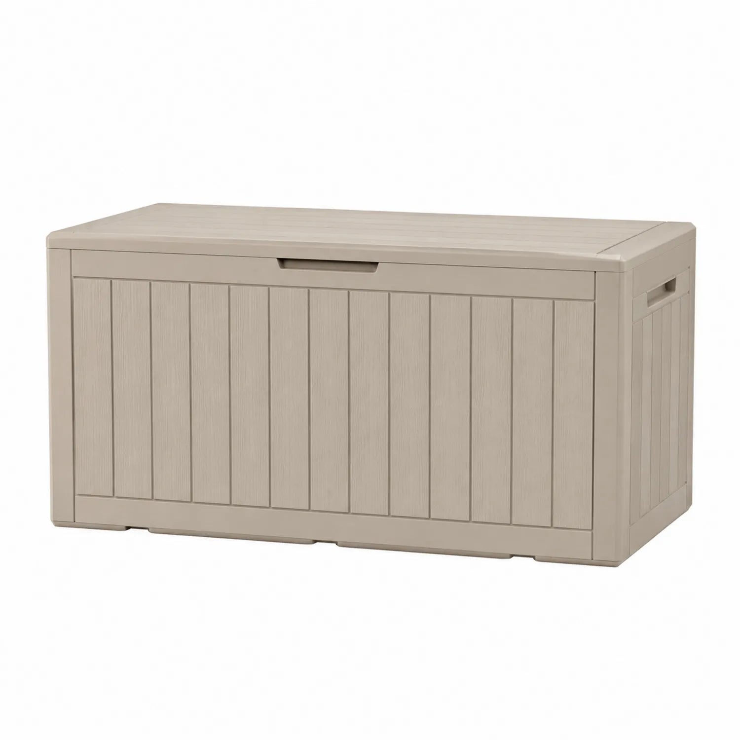 Skrzynia Ogrodowa z Polipropylenu Beżowa 120x45x57 cm